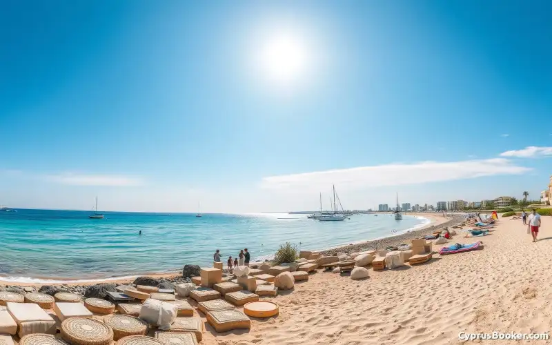 Piękna Pernera Beach w Ayia Napa zachęca do relaksu na słonecznej plaży w Famagusta