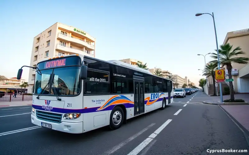 Autobus Z11 i Transport w Ayia Napa