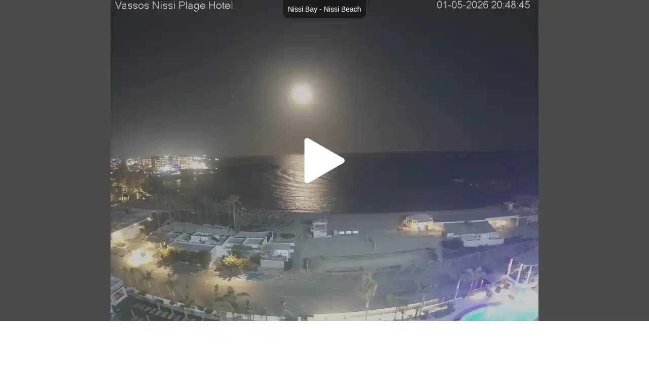 Ujęcie z kamery Ayia Napa — 1 maja 2026 19:00