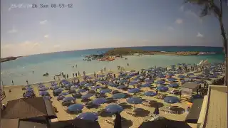 Miniatura 24 maja 2026 07:00 Ayia Napa Cypr - Nissi Beach plaża