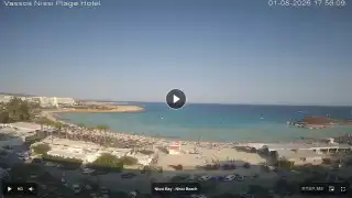 Miniatura 1 sierpnia 2026 15:00 Ayia Napa Cypr - Nissi Beach Panorama